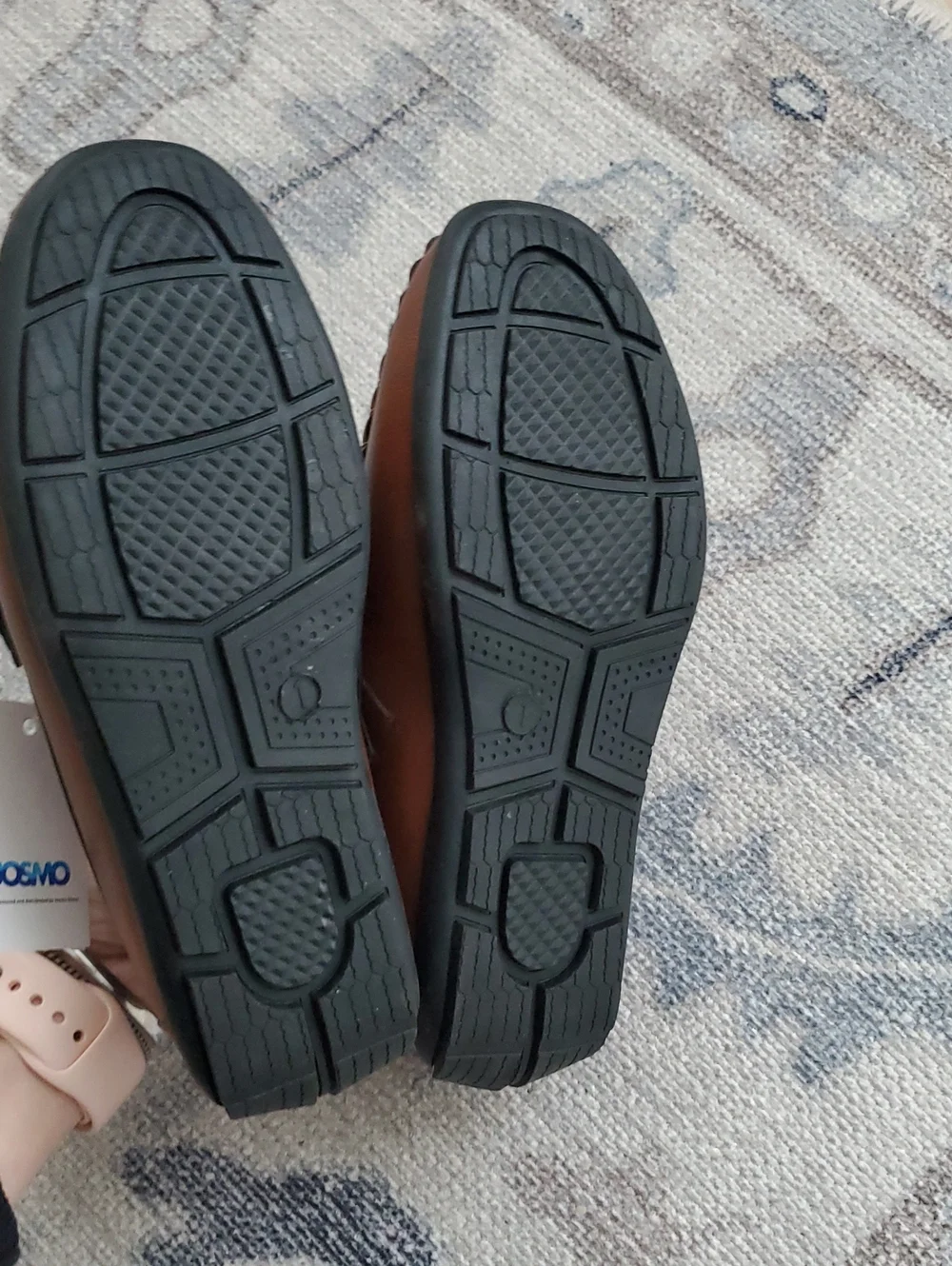 NWT Josmo Boys Brown Slip On Dress Loafers Shoes Sz1